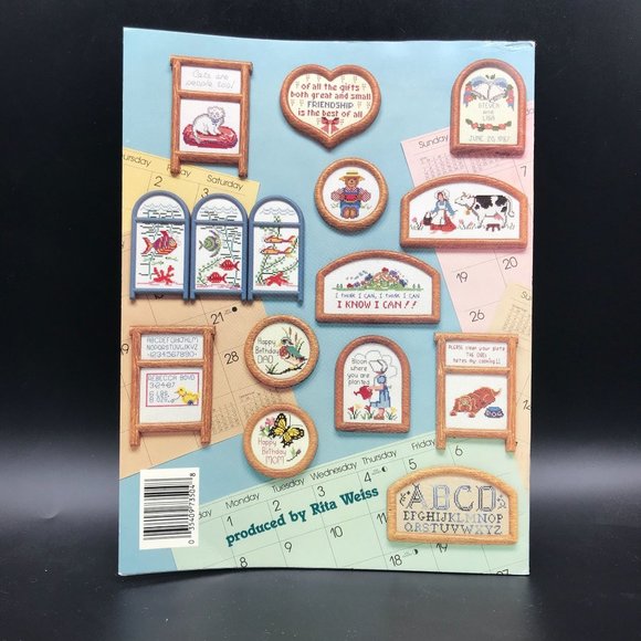 Vintage Cross Stitch Patterns, Weekend Projects 1987, American School 3504 - Picture 2 of 2